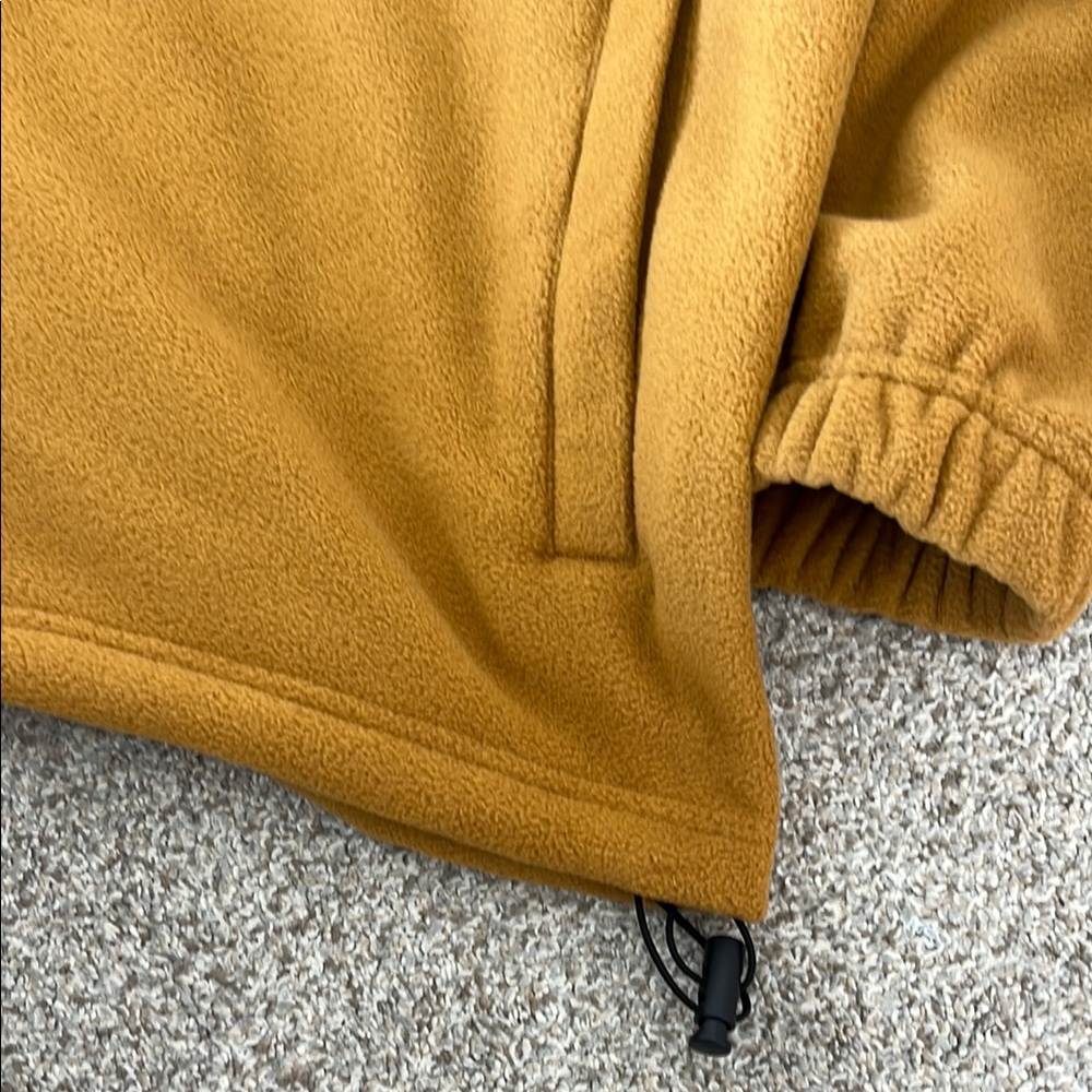 Puma Tan and Black Zip Up Fleece Jacket - Picture 5 of 6